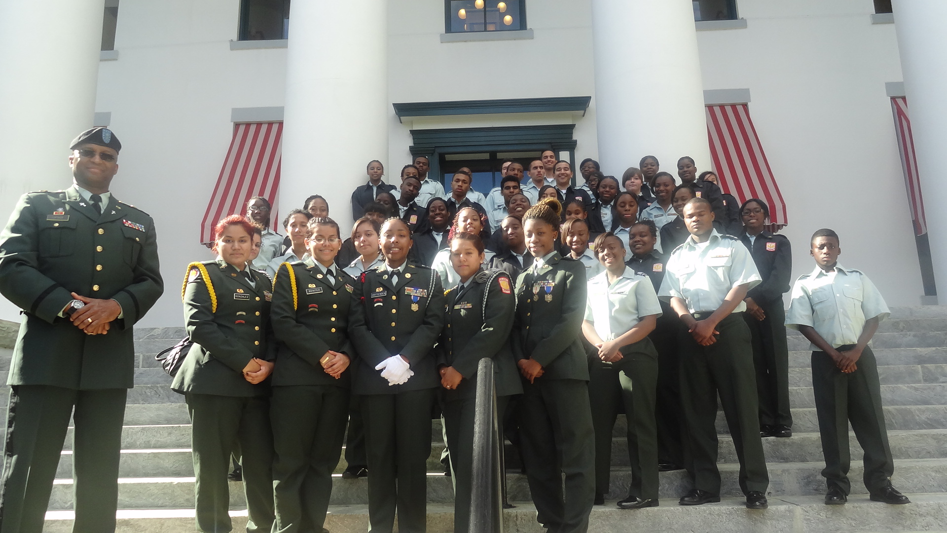 West Gadsden JROTC at 2nd Judicial Court and State Capitol